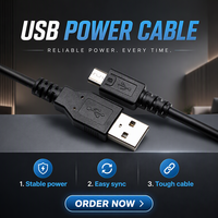 Kabel Pengisi Daya USB 2.0 Male ke Micro USB 5Pin (V8), Kabel Charger Ponsel Android, 1m / 1.2m Opsional