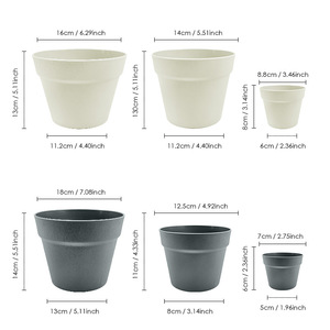 Pots <span class=keywords><strong>de</strong></span> fleurs en plastique PP durables, personnalisables en couleur, style moderne, pour intérieur/extérieur, <span class=keywords><strong>prix</strong></span> bas, <span class=keywords><strong>d</strong></span>écoration <span class=keywords><strong>de</strong></span> jardin à domicile - Product Image 5