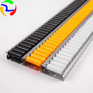 नई स्थिति औद्योगिक प्लास्टिक स्लाइडिंग रोलर ट्रैक कन्वेयर सिस्टम के लिए धातु फ्रेम एल्यूमीनियम सामग्री को मजबूत करता है - Product Image 6