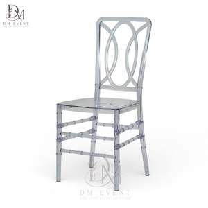 Silla Chiavari Transparente de Policarbonato con Respaldo Geométrico, Ligera y Resistente para Eventos de Boda - Product Image 2