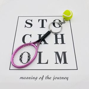 Llavero de Raqueta de Tenis 3D de Metal Caliente de Alta Calidad, Llaveros de Tenis Divertidos Hechos a Mano para Regalos - Product Image 6