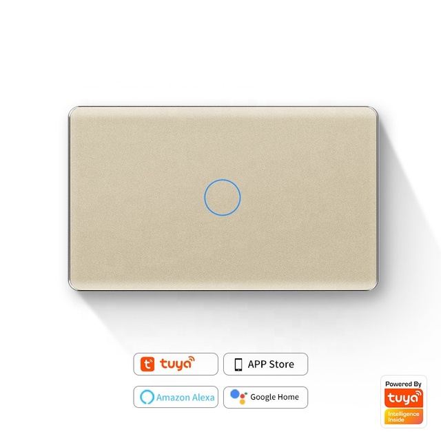 Keepercloudpower Wi-Fi Smart Life 10A Wall Switch US 120V 1 Gang App Control for Alexa Google Home