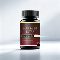 Complément énergétique pour hommes, Man Plus Extra Maca Capsules, ingrédients à base de plantes, amélioration masculine, capsule de Maca noire