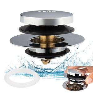 <span class=keywords><strong>Bouchon</strong></span> et couvercle universels pour le drain de la baignoire, <span class=keywords><strong>bouchon</strong></span> pour le drain de la baignoire, remplace le levage et la rotation Installation et nettoyage faciles - Product Image 4