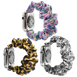Nuovi Designer Scrunchie <span class=keywords><strong>Watch</strong></span> Band con Fibbia Regolabile Cinghia Elastica Compatibile per <span class=keywords><strong>Apple</strong></span> Orologio - Product Image 4