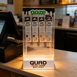 Custom Transparent Acrylic Cigarette Display Stand Retail Tobacco Shelf Rotating Counter Hooks Tiers Smoke Rack Case Store-sales - Product Image 2