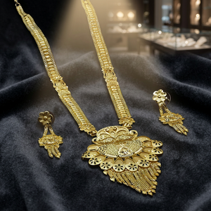 Venta al por mayor 14K 18K 24K Micro Gold Filled Collares de diseño tradicional, joyería de moda Micro Gold Plated Forming Long Jewelry Set - Product Image 2