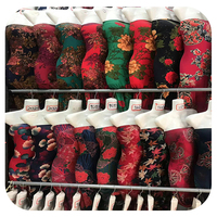 Tissu challis en rayonne 45s imprimé floral rose, tissé uni, doux, 100% viscose, pour robe, vente en gros, design personnalisé