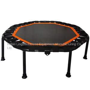 Trampolín plegable con banda <span class=keywords><strong>de</strong></span> resistencia silenciosa y duradera <span class=keywords><strong>de</strong></span> 42 pulgadas con diseño <span class=keywords><strong>de</strong></span> pasamanos seguro para Fitness, cama <span class=keywords><strong>de</strong></span> rebote para perder peso - Product Image 6