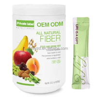 Poudre de suralimentation de supplément de fibres mélangées de Superfood de marque privée pour le nettoyage de la désintoxication soutien immunitaire poudre de fibres végétales diététique