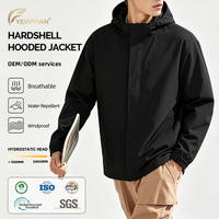Veste de sport imperméable à coque rigide avec logo personnalisé, expédition rapide, pour hommes et femmes, veste de pluie pour activités de plein air - Randonnée
