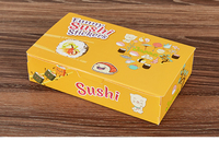 Boîte à bento à emporter, boîte aux algues, boîte à sushi japonais, boîte à rouleaux de riz et de légumes, boîte d'emballage, boîte à takoyaki, boîte à sushi