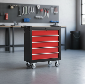 Coffre à outils robuste en acier laminé à froid, <span class=keywords><strong>armoire</strong></span> de rangement pour garage, établi, chariot à outils d'atelier, OEM/OBM, verrouillable, antivol, 300 kg - Product Image 5