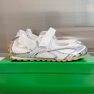 Sandales Mary Jane tendance Y2K rétro pour femmes, en mesh métallique, légères, avec fermeture velcro, semelle en caoutchouc, respirantes, chaussures décontractées pour tous les jours - Product Image 2