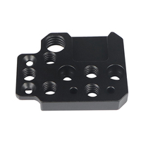 Plaque d'extension adaptatrice en alliage d'aluminium avec trous de 1/4 et 3/8 pouces et griffe porte-accessoire pour stabilisateur Ronin RS3/RS2/RSC2/SC