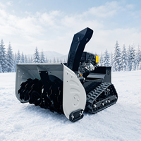 Souffleuse à neige sur chenilles télécommandée, professionnelle, robuste, de 1 mètre, pour propriétés commerciales