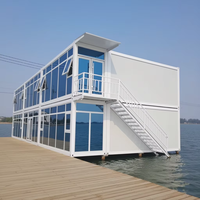 Maison conteneur modulaire en acier, exceptionnelle, préfabriquée, extensible, étanche, coupe-vent, détachable, pour appartement