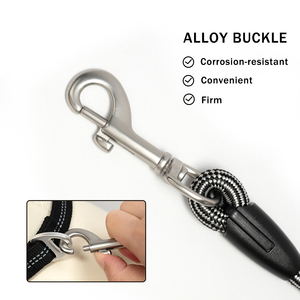 Correa de nailon para perro mascota ajustable duradera 2 en 1 cuerda de tracción correas para caminar para mascotas con asa - Product Image 5