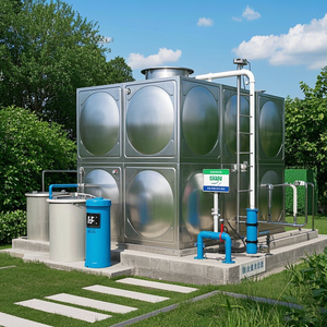 ถังเก็บน้ำโลหะแผงสเตนเลสสตีล SS304 SS316รับประกัน3ปีเครื่องขึ้นรูป1000L/ชั่วโมงสำหรับผลิตน้ำภายในประเทศ - Product Image 4