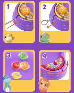 Beilisi Dinosaur <span class=keywords><strong>Versus</strong></span> Gyro Plate, Juego de Mesa Educativo Interactivo para <span class=keywords><strong>Padres</strong></span> e <span class=keywords><strong>Hijos</strong></span>, para Edades de 5 a 13 Años, Juguetes Competitivos Multijugador - Product Image 3