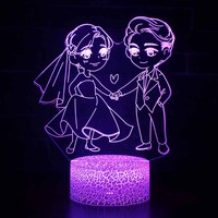 Lampe de table créative 3D en acrylique, lampe de noël décorative pour chambre d'enfant, veilleuse personnalisée avec photo