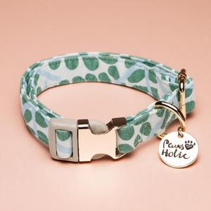 Collar de Perro de Algodón Estampado de Lujo Moderno, Talla S, Cómodo y Duradero, Accesorio para Pasear, Diseño Exclusivo para Perros, Personalizable - Product Image 1