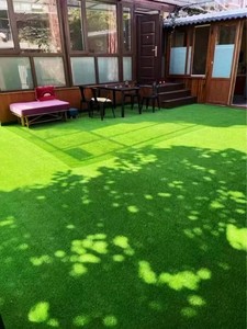 Gazon artificiel 50 mm, pelouse synthétique haute densité, tapis décoratif vert réaliste pour extérieur - Product Image 1