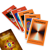 Jeu de cartes Oracle personnalisé et écologique de 58 cartes avec boîte rigide en deux parties et guide pour les lecteurs de Tarot