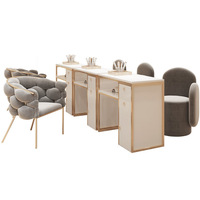 Fauteuil créatif et tendance pour salon de beauté, chaise de salon, mobilier en cuir souple et velours, canapé de détente