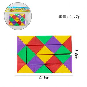 งูวิเศษเพื่อการศึกษาแบบยืดหยุ่น, ลูกบาศก์มายากลพับได้, ของเล่นกาชาปอง, ลูกบาศก์มายากลแปลงร่างได้ 24 ส่วน, ของเล่นฟิดเจ็ต - Product Image 4