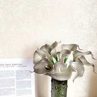 Vente chaude Real Touch Coloré Artificielle PU Soie Calla Fleur Pour La Décoration De Mariage