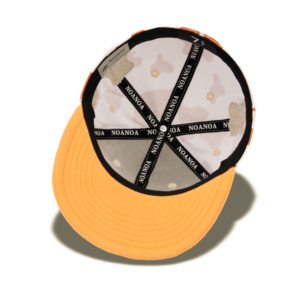 Casquette ajustée Tcap China personnalisée en tissu 100% acrylique avec logo en cuir brodé - Product Image 6