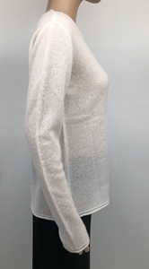 Pull en cachemire pur à 100 %, col rond, manches longues, longueur classique, tricot classique, pour femmes, décontracté, hiver - Product Image 3