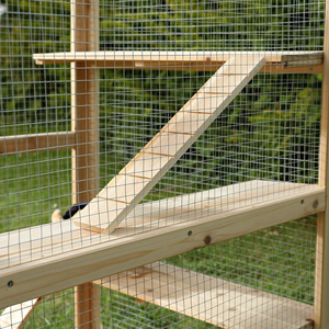 Gabbia Moderna per Criceti e Conigli di Grandi Dimensioni, Rack per Allevamento a Due Piani in Legno - Product Image 5