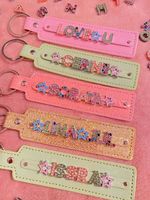 Breloques lettres et chiffres à glissière avec strass, alphabet coloré, pour bracelets, bijoux DIY pour femmes et enfants, cadeau