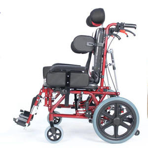 Sillas de ruedas baratas ajustables plegables ligeras portátiles de China para fabricantes de sillas de ruedas de niños con parálisis cerebral - Product Image 1
