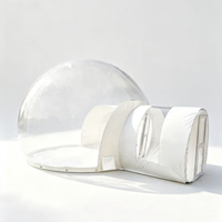 Dôme gonflable transparent en PVC sur mesure pour glamping, idéal pour hôtels, resorts, camping en plein air et événements à louer