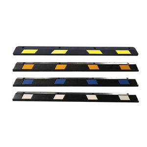 Alineador de rueda reflectante de goma de 183CM, localizador de estacionamiento, limitador de tope, tope de rueda - Product Image 1