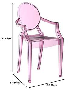 Offre Spéciale moderne Simple créatif en plastique salle à manger chaise chaise Designer cristal dossier Transparent chaise acrylique couleur <span class=keywords><strong>fauteuil</strong></span> - Product Image 5