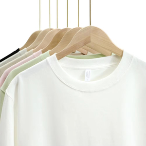 เสื้อยืดคอตตอนหนัก 330 กรัม สำหรับผู้ชาย เสื้อยืดหนาพิเศษ 300 กรัม ทรงโอเวอร์ไซส์ ไหล่ตก คอกลม ทรงบ็อกซี่ - Product Image 2