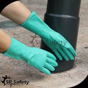 Guantes Resistentes a Químicos SRsafety, Guantes de Nitrilo Verdes para Pesca, Guantes para Trabajos Domésticos - Product Image 6