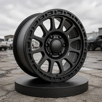 Nuevas Llantas de Aleación de Aluminio Forjado 6061 T6 Todoterreno, Estilo Beadlock Negro Mate, 17 18 20 Pulgadas, Alto Rendimiento para Camionetas, SUV 4x4