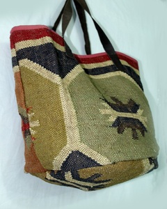 Elegant Women's Jute <b>Beach</b> Totes Summer Handmade Leather Strap Vintage Style Clutch Shoulder <b>Bag</b> Two <b>Large</b> Capacity Open for - Product Image 3