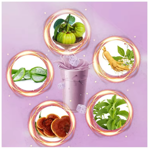Thé au lait amincissant aux herbes saveur Taro OEM <span class=keywords><strong>pour</strong></span> la perte de poids, le ventre plat, la détoxification et la combustion des graisses abdominales - Product Image 4
