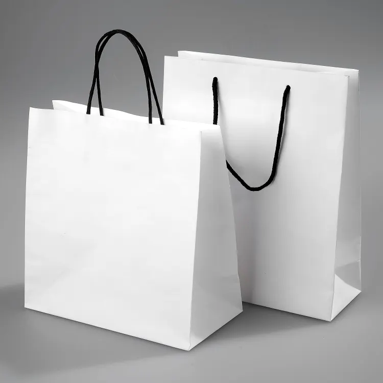 格安カスタムマシンは、プライベートラベルクラフトショッピング白紙袋