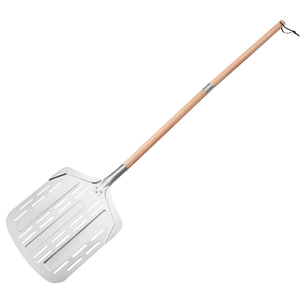 Pala para <span class=keywords><strong>Pizza</strong></span> de Aluminio con Mango Largo de 12 Pulgadas y Mango de Madera, Diseño Cuadrado Hueco, Apta para Horno, para Hornear y Uso Doméstico - Product Image 5