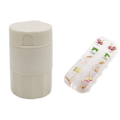 Разветвитель для таблеток для путешествий, портативный разрезчик таблеток с лезвием из нержавеющей стали, контейнер для таблеток с резаком