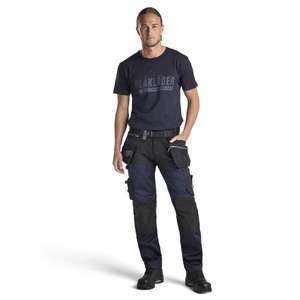 BLAKLADER - 159918608699C62 Pantalon Craftsman avec stretch Marine foncé/Noir-PANTALON DE TRAVAIL EAN 7330509845349 - Product Image 3