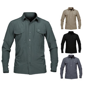 Camicia tattica sportiva all'aperto asciugatura rapida vestiti elastici per gli uomini Casual Workwear <span class=keywords><strong>Safari</strong></span> camicie produttore di <span class=keywords><strong>abbigliamento</strong></span> all'ingrosso - Product Image 4