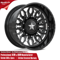 Jantes en alliage forgé American Force 7N24 SHRAPNEL CCSD 22 24 26 pouces 8x180 pour Toyota Tundra Nissan Titan XD Ford F350